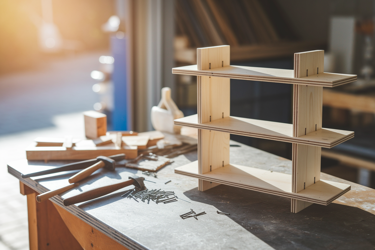 Comment construire une étagère murale facilement avec des matériaux récupérés ?